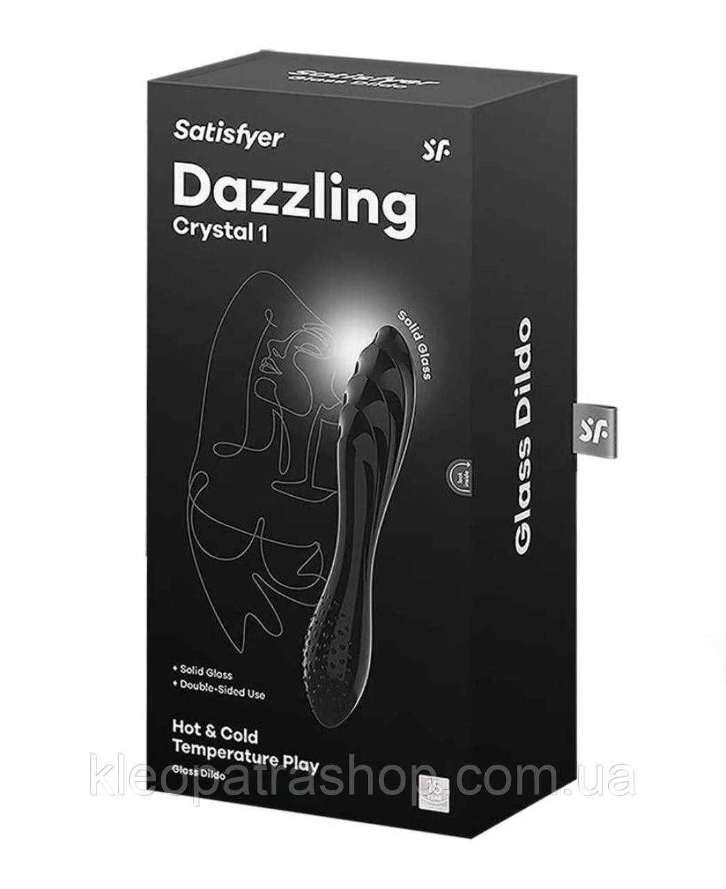 Подвійний фалоімітатор SATISFYER Dazzling Crystal 1 (black)