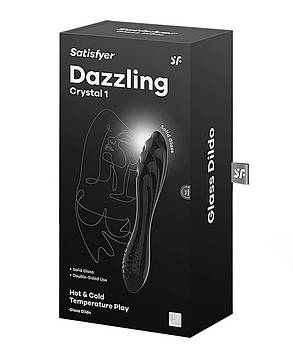 Подвійний фалоімітатор SATISFYER Dazzling Crystal 1 (black), фото 2