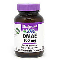 Діметіламіноетанол, DMAE, 100 мг, Bluebonnet Nutrition, 50 рослинних капсул