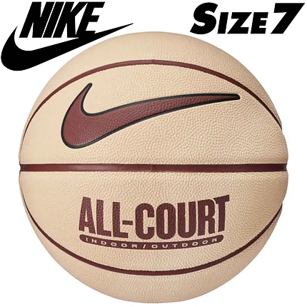 М'яч баскетбольний Nike Everyday All Court 8p Deflated Ice Peach/Orange/Black/Rugged, розмір №7, фото 1