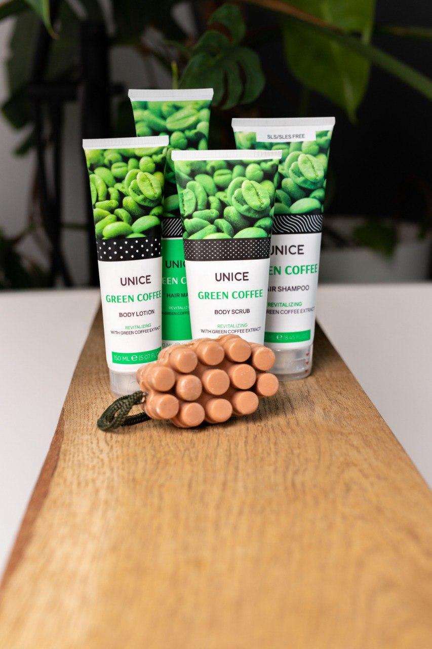 Набір для догляду за волоссям та тілом Unice Detox Green Coffee