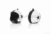 Брелок без цепочки helmet 64 star white/black