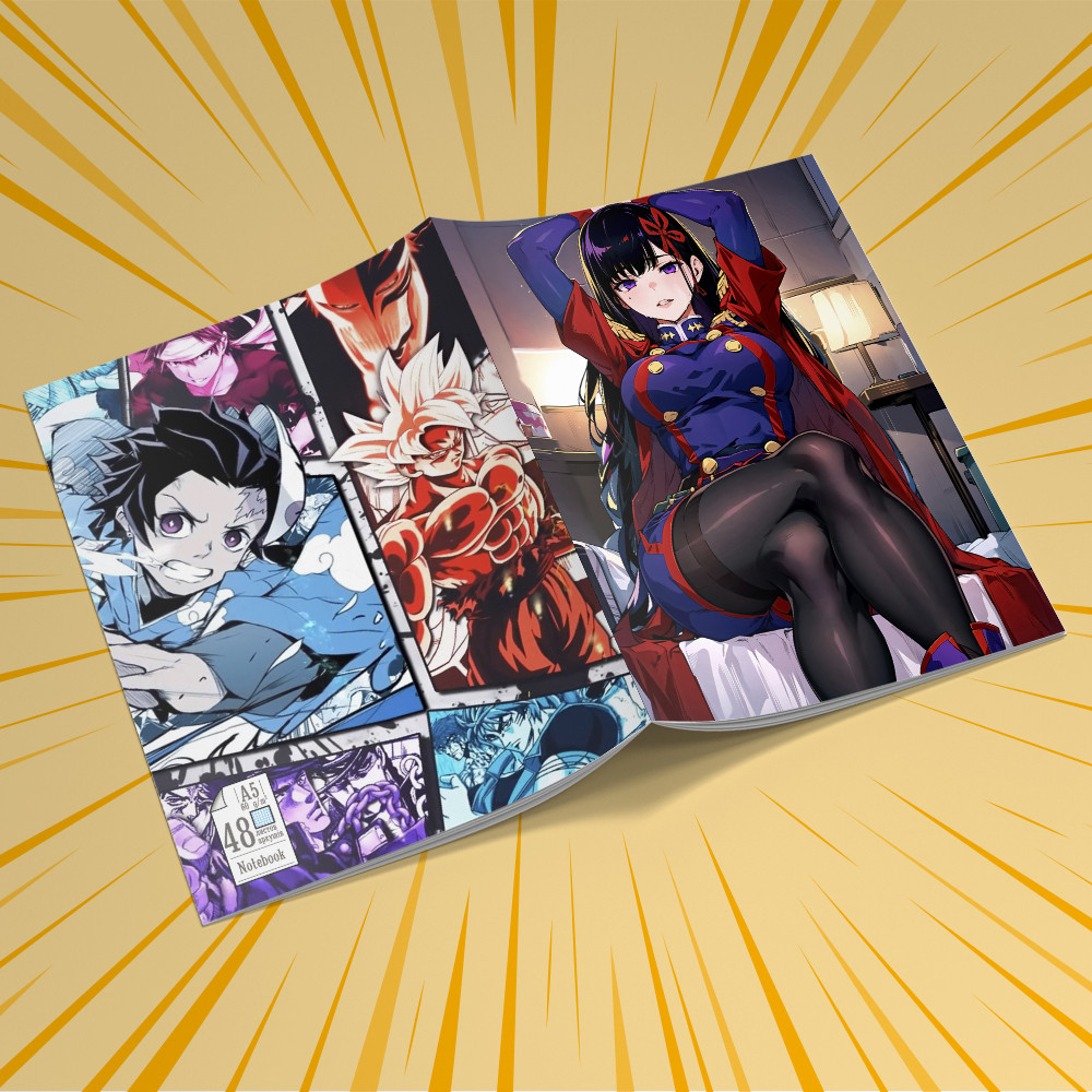 Зошит А5 48 арк. на скобі у клітинку 60 гр.м² Chained Soldier / Раб спеціального призначення 018