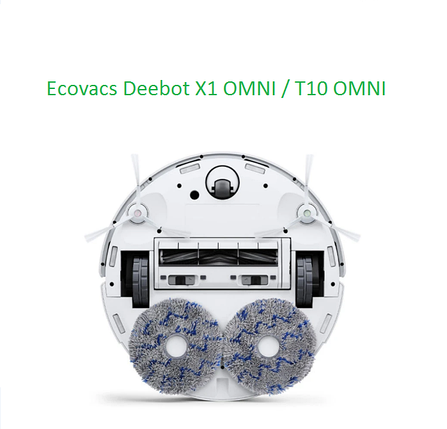 Серветка ганчірки для робота-пилососа Ecovacs Deebot Ozmo T10 turbo X1 (DEX11) T20 (DLX23) T30 (DDX14) X2 2шт, фото 3