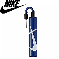 Насос для м'яча ручний з голкою Nike Essential Ball Pump, синьо-білий