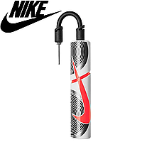 Насос для м'яча ручний з голкою Nike Essential Ball Pump, чорно-червоний