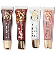 Набор блесков для губ Victoria s Secret Holiday 2023 Seasonal Flavor Gloss 4 шт х 13 г