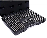 Набір біт TORX/RIBE/SPLINE /IMBUS 75 одиниць з адаптерами Kraft&Dele KD10954 в кейсі, фото 4