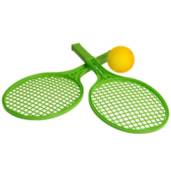 Дитячі ракетки для великого тенісу ТехноК 0373TXK з м'ячиком, 42 см, Зелений (0373TXK Green-RT)