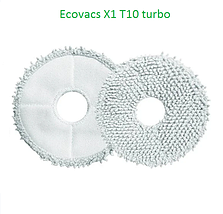 Серветка ганчірки для робота-пилососа Ecovacs Deebot T10 turbo X1 ( DEX11) T20 ( DLX23 ) T30 ( DDX14 ) X2 2шт, фото 5