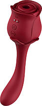Вакуумний стимулятор з 10 інтенсивними режимами та стимулятором точки G з 9 режимами вібрації Blossom Red, фото 5