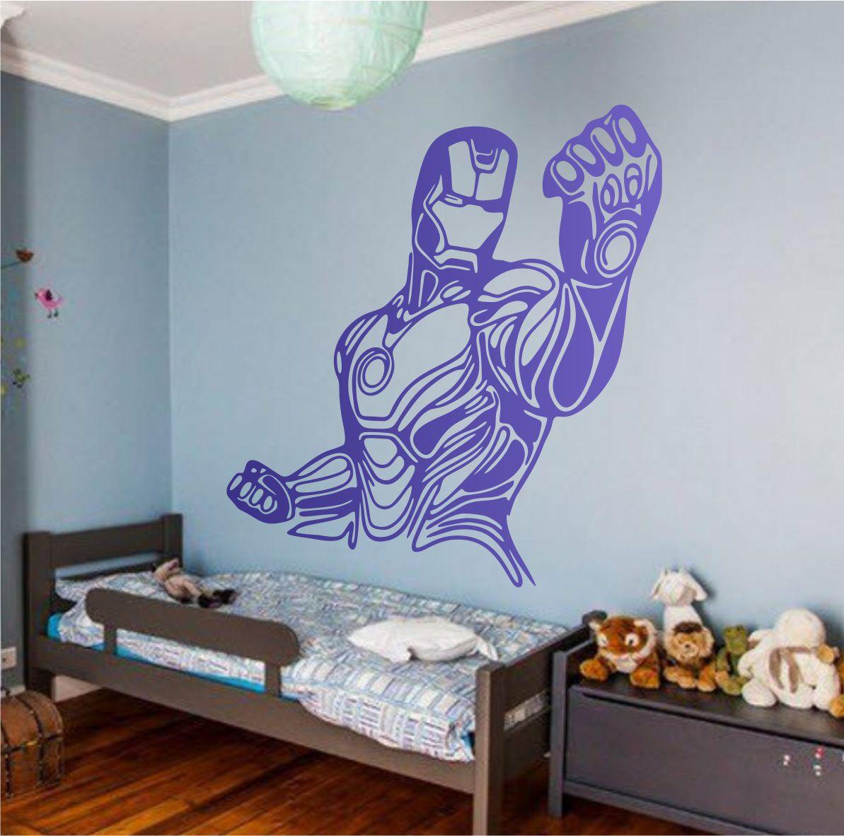 Трафарет для фарбування, Залізна людина, одноразовий з самоклеючої плівки 115 х 115 см, фото 1