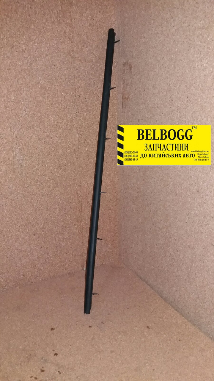 Ущільнювач скла двері задньої лівої внутрішній BYD F3, F3R, New F3, Бид Ф3, Ф3Р, Бід Ф3, фото 1