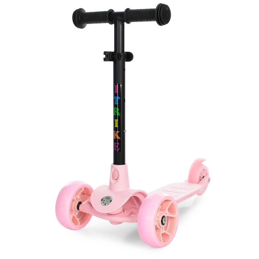 Дитячий триколісний самокат iTrike MINI BB 3-047-P рожевий, фото 1