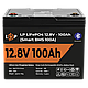 Акумулятор LP LiFePO4 12V (12,8V) - 100 Ah (1280Wh) (Smart BMS 100А) з BT пластик, фото 3