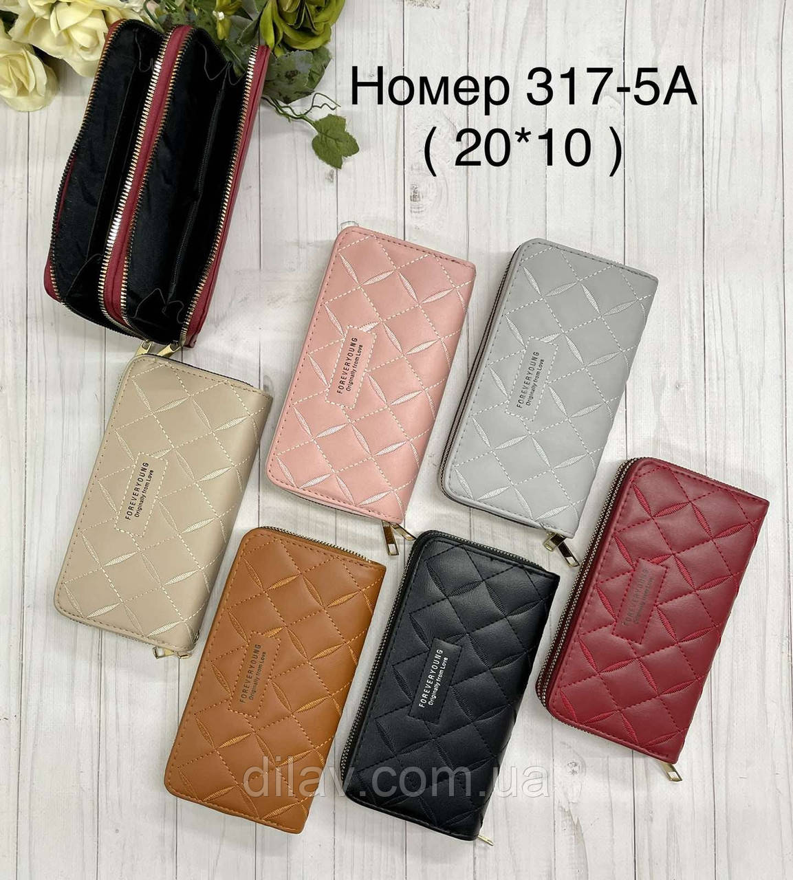 Гаманець  жіночий на 2 блискавки, фото 1