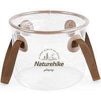 Складной контейнер для воды из ПВХ Naturehike NH20SJ040, 10л, прозрачный