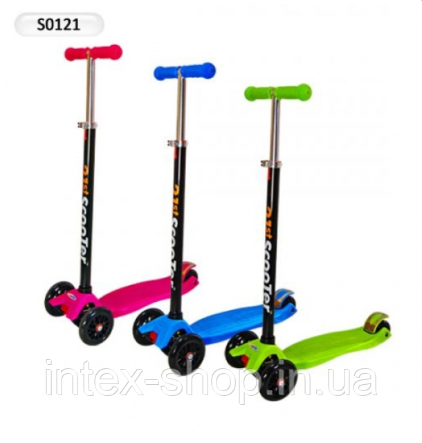Самокат триколісний S0121G (Зелений)