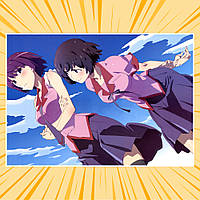 Плакат А4 Аніме Monogatari / Моногатарі 003