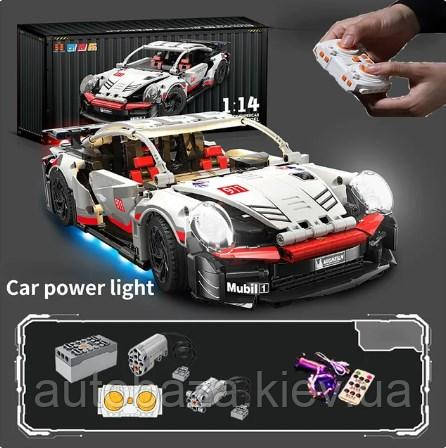 Конструктор гоночный автомобиль суперкар на радиоуправлении с подсветкой, спортивная машина конструктор LEGO - фото 1 - id-p2180891234