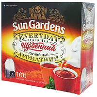 Чорний чай Sun Gardens Every Day 100 пакетів