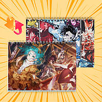 Зошит А5 48 арк. на пружині у клітинку 60 гр.м² Monogatari / Моногатарі 002