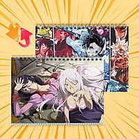 Зошит А5 48 арк. на пружині у клітинку 60 гр.м² Monogatari / Моногатарі 004