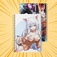 Зошит А5 48 арк. на пружині у клітинку 60 гр.м² Monogatari / Моногатарі 007