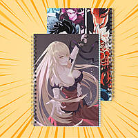 Зошит А5 48 арк. на пружині у клітинку 60 гр.м² Monogatari / Моногатарі 011