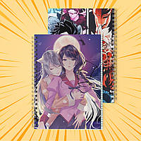 Зошит А5 48 арк. на пружині у клітинку 60 гр.м² Monogatari / Моногатарі 012