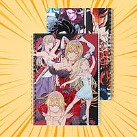 Зошит А5 48 арк. на пружині у клітинку 60 гр.м² Monogatari / Моногатарі 013