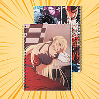 Зошит А5 48 арк. на пружині у клітинку 60 гр.м² Monogatari / Моногатарі 014