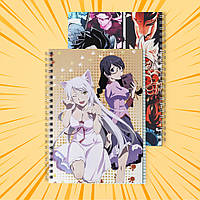 Зошит А5 48 арк. на пружині у клітинку 60 гр.м² Monogatari / Моногатарі 015