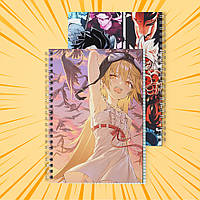 Зошит А5 48 арк. на пружині у клітинку 60 гр.м² Monogatari / Моногатарі 019