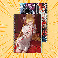 Зошит А5 48 арк. на пружині у клітинку 60 гр.м² Monogatari / Моногатарі 023