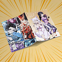 Зошит А5 48 арк. на скобі у клітинку 60 гр.м² Monogatari / Моногатарі 015