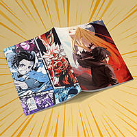 Зошит А5 48 арк. на скобі у клітинку 60 гр.м² Monogatari / Моногатарі 016