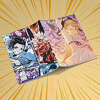 Зошит А5 48 арк. на скобі у клітинку 60 гр.м² Monogatari / Моногатарі 019