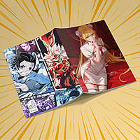 Зошит А5 48 арк. на скобі у клітинку 60 гр.м² Monogatari / Моногатарі 023