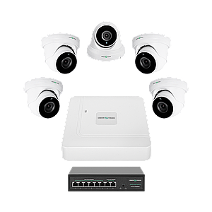 Комплект відеоспостереження на 5 камер GV-IP-K-W82/05 5MP
