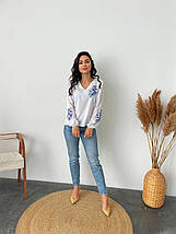 Оригінальна блуза з довгим рукавом софт норма та батал, фото 3