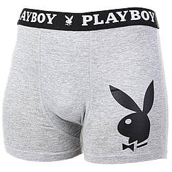 Труси-боксери Playboy Men's Underwear Classic 1-pack M grey ANNYA-0203