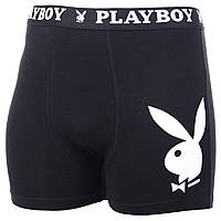 Трусы-боксеры Playboy Men's Underwear Classic 1-pack M black ANNYA-0102