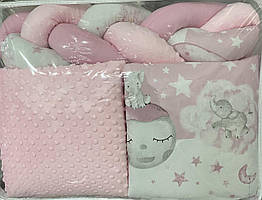 Дитяча постіль Ведмедик подушки +коса  6 елем.