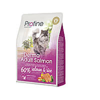 Сухой корм Profine Cat Derma для длинношерстных котов с лососем и рисом 2 кг