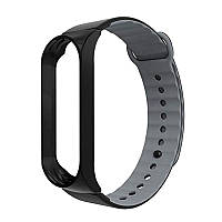 Ремінець Armorstandart Sport Silicone для Xiaomi Mi Band 3 Black/Grey ARM54514 ish