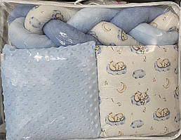 Дитяча постіль Ведмедик подушки +коса  6 елем.