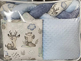 Дитяча постіль Ведмедик подушки +коса  6 елем.