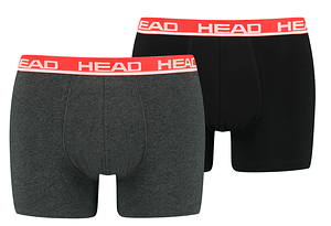 Труси-боксери Head BASIC BOXER 2P Сірий; Червоний XL (701202741-011 XL)