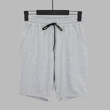 Шорти чоловічі FORMAT 023077 Св. Сірі меланж 73% бавовна 22% поліестер 5% еластан M(Р)